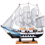Wooden Sailboat Model - Mediterranean Decor Item